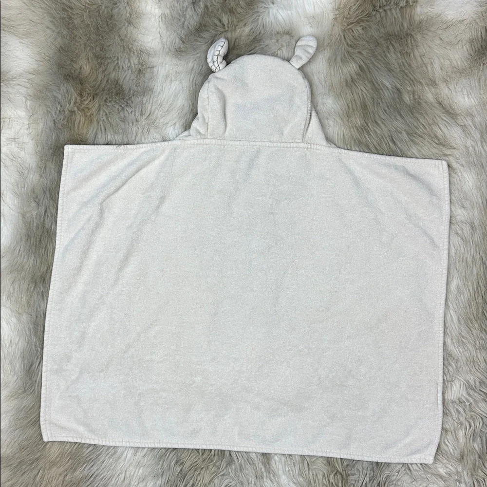 Pottery Barn Kids Hooded Bath Towel Fish and Sheep Toddler Beach Pool Preowned